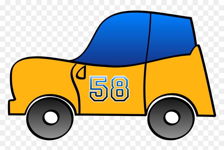 2d Cartoon Car Png, Transparent Png - driver png