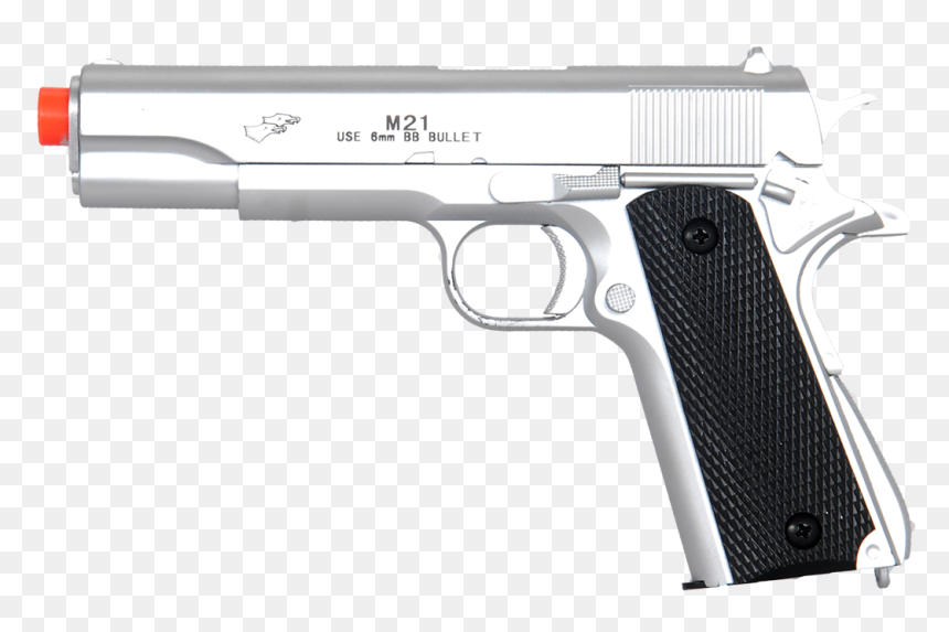 Silver Bb Pistol 1911, HD Png Download - m1911 png