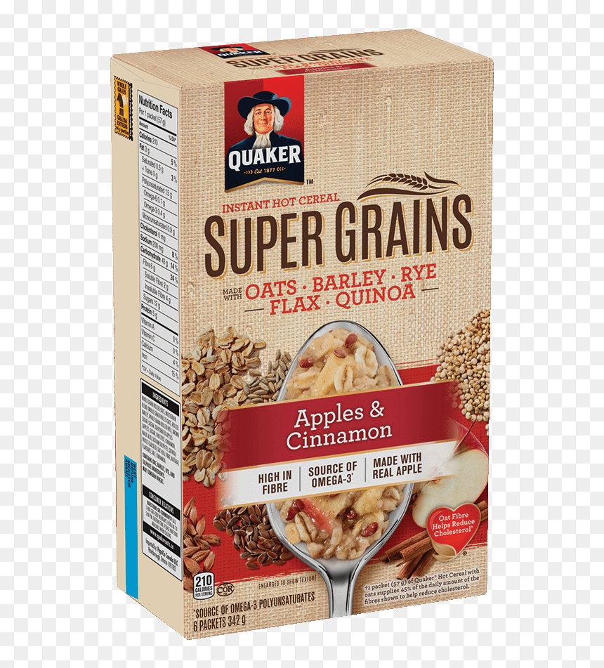 Quaker Oatmeal Coconut And Honey, HD Png Download - grains png