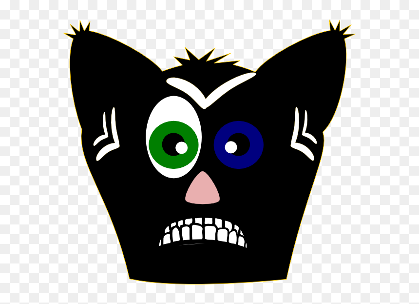 Cute Cartoon Cats Face, HD Png Download - hahaha png