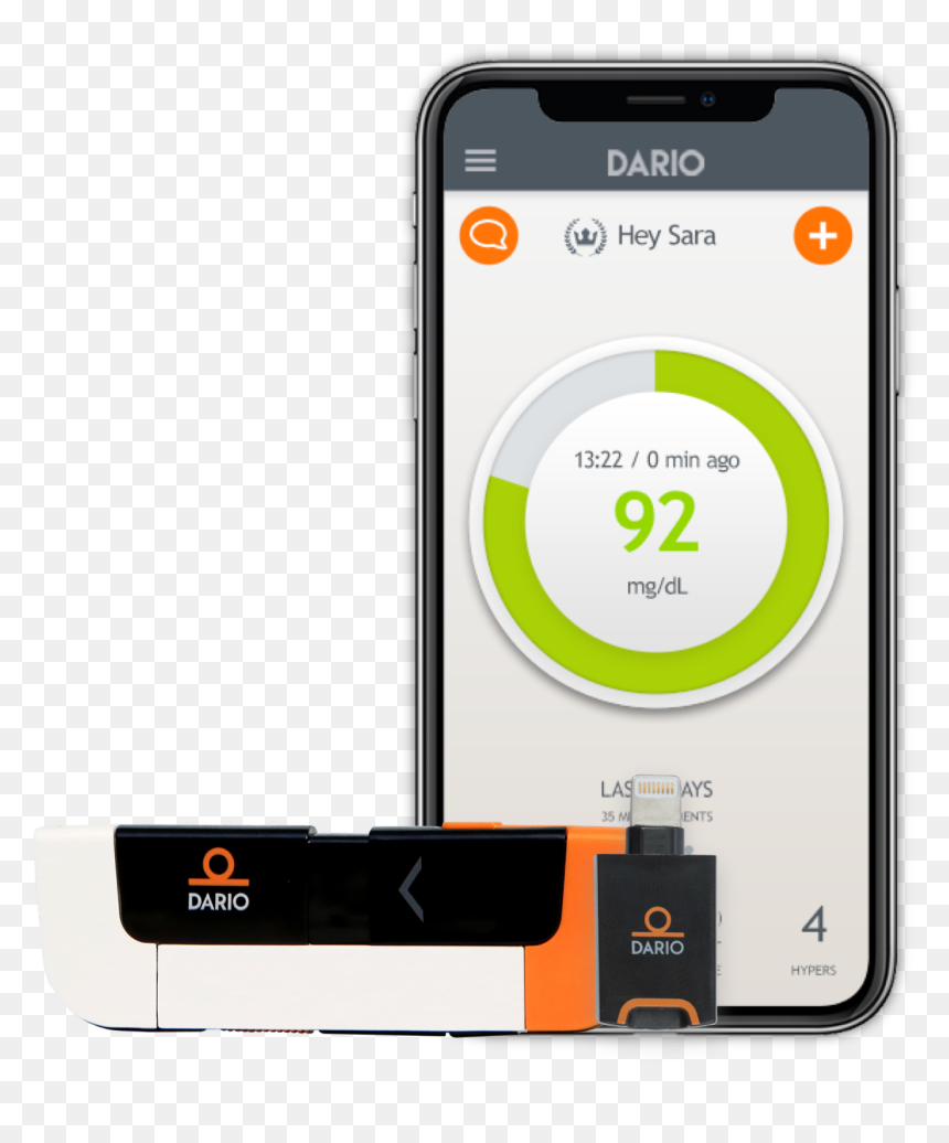 Dario Blood Glucose Monitoring System, HD Png Download - glucose png