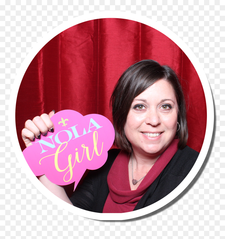 Girl, HD Png Download - photo heart booth png