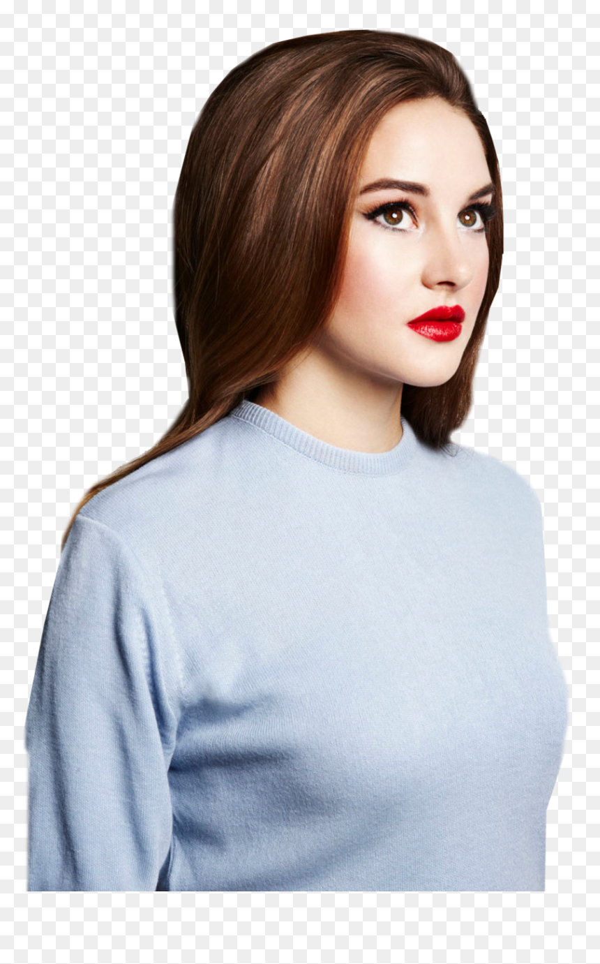 Shailene Woodley Red Lips, HD Png Download - shailene woodley png
