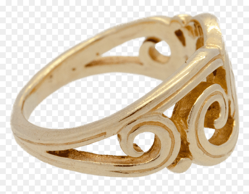 Body Jewelry, HD Png Download - gold swirl png