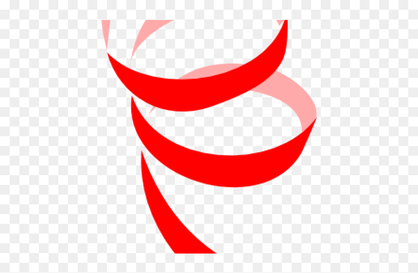 Red Confetti Ribbon Png, Transparent Png - white confetti png