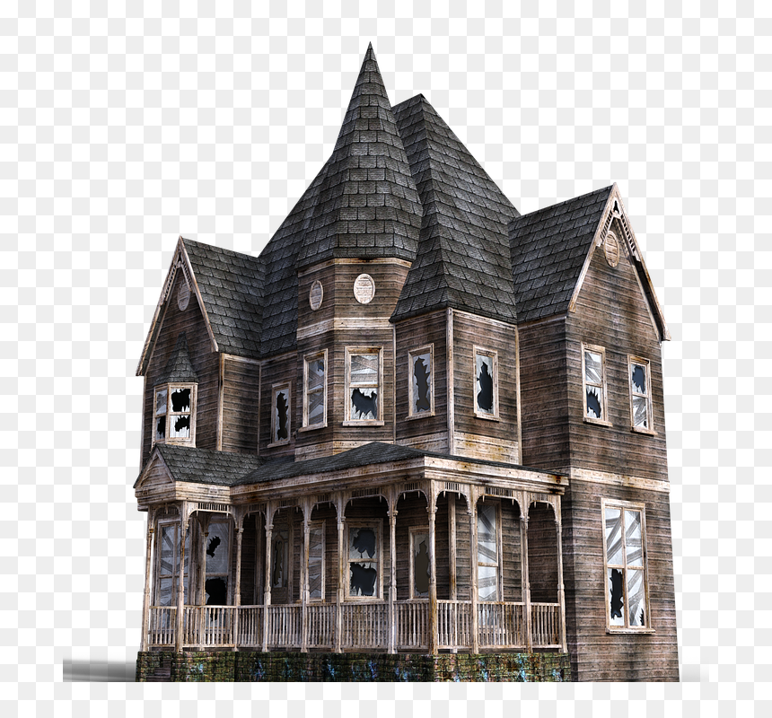 Halloween House Transparent Png, Png Download - house roof png