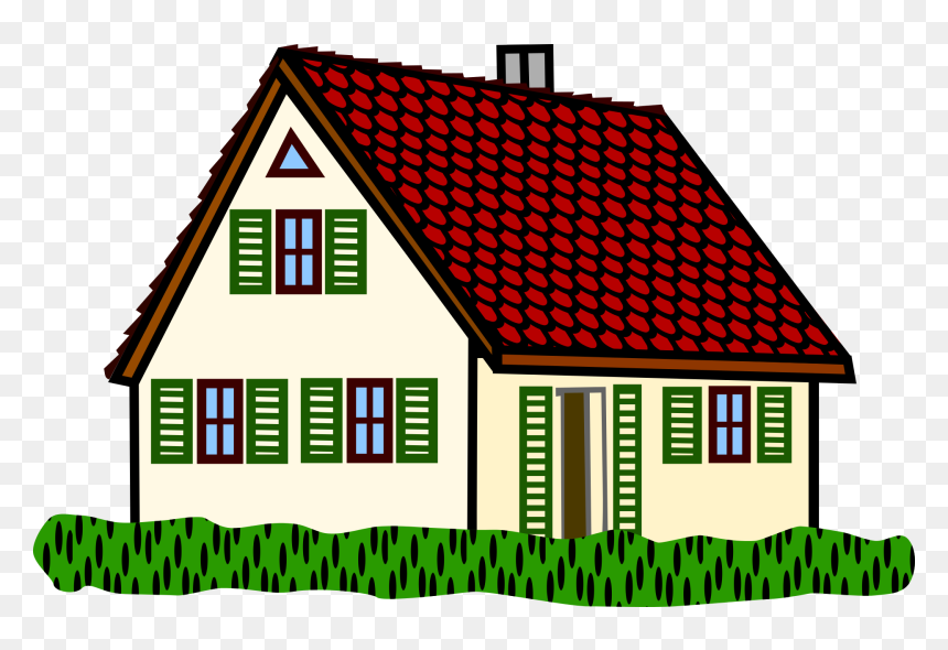 Houses Clipart, HD Png Download - house roof png