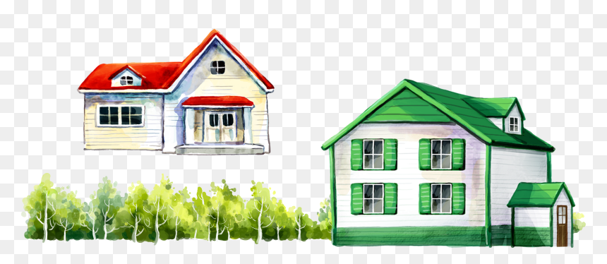 House Cartoon Png, Transparent Png - house roof png