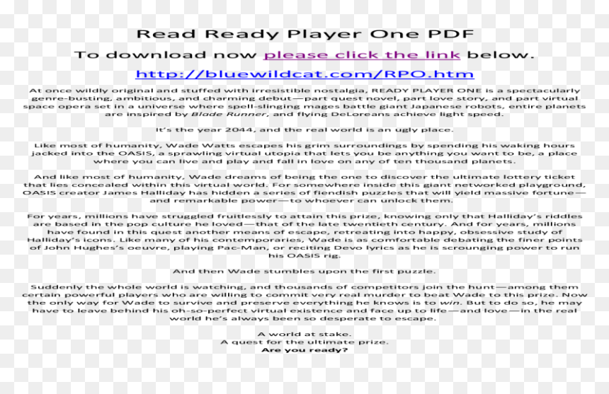 Screenshot, HD Png Download - ready player one png