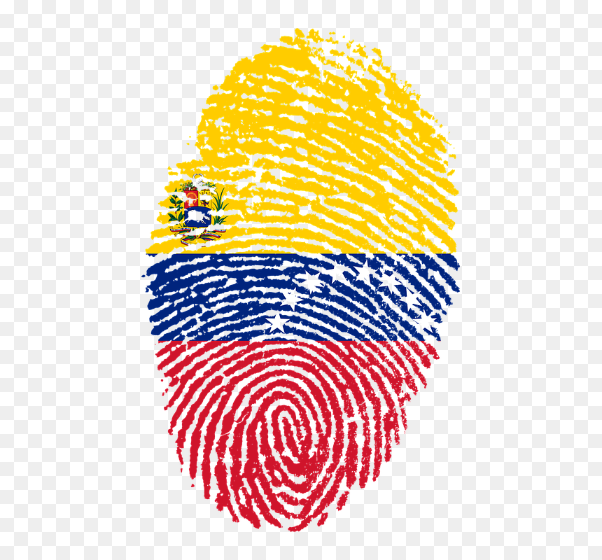 Venezuela Fingerprint, HD Png Download - venezuelan flag png