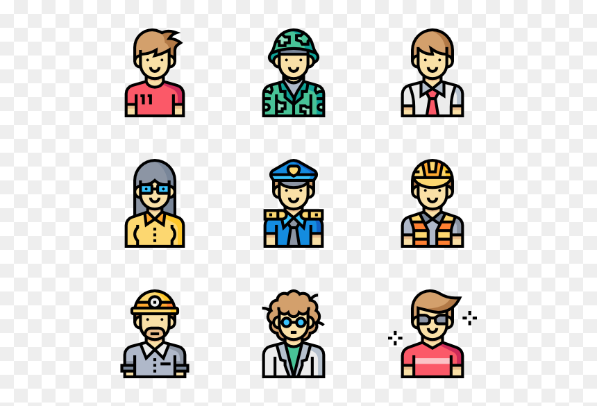 Cartoon, HD Png Download - people icons png