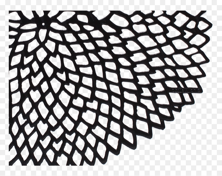 Chilewich Dahlia Placemats Gunmetal, HD Png Download - black lace ribbon png