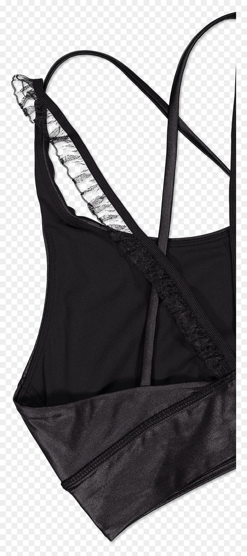 Lingerie Top, HD Png Download - black lace ribbon png