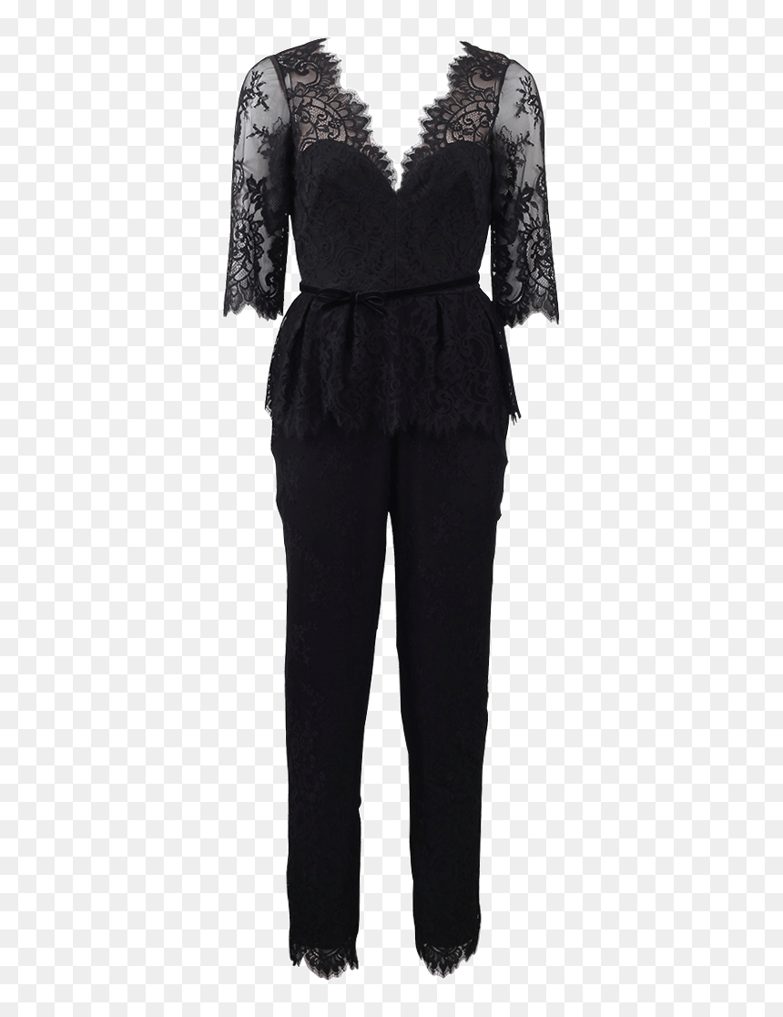 Costume, HD Png Download - black lace ribbon png