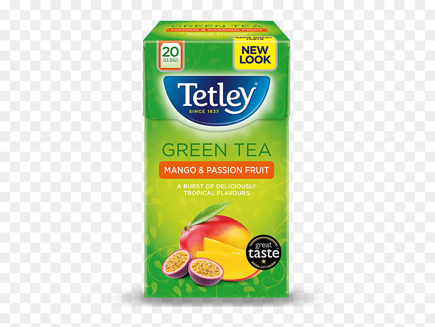 Mango & Passionfruit - Tetley Blueberry And Raspberry, HD Png Download - green mango png
