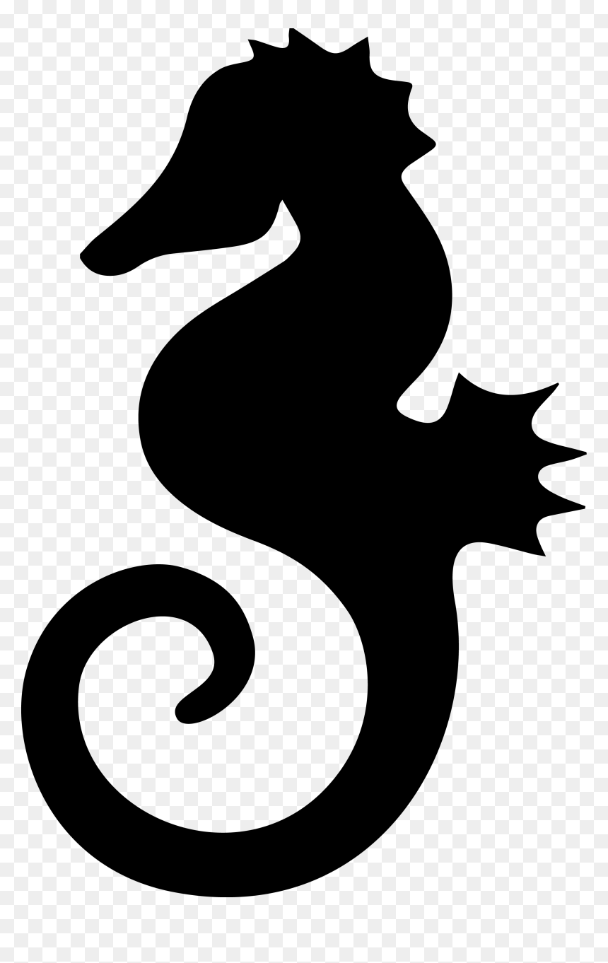 Seahorse Blue Zazzle Clip Art - Seahorse Artwork Black And White, HD Png Download - seahorse png