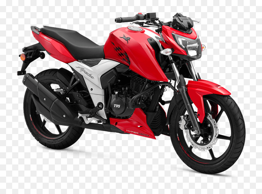 Most Fuel Efficient Bike In India - Tvs Apache Rtr 160 4v Lakh, HD Png Download - hero bike png
