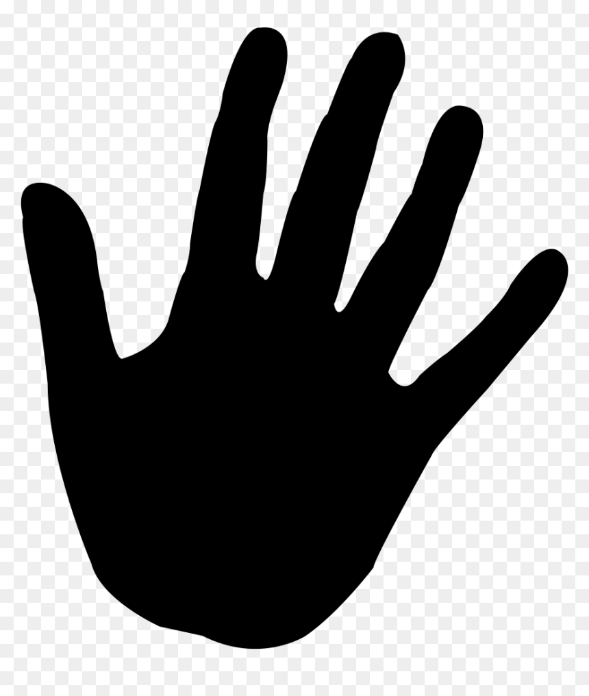 Hand Computer Icons Wave Arm Human Body - Open Hand Silhouette Free, HD Png Download - open hand png