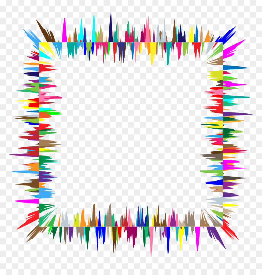 Prismatic Sound Wave Frame Clip Arts - Portable Network Graphics, HD Png Download - sound wave png