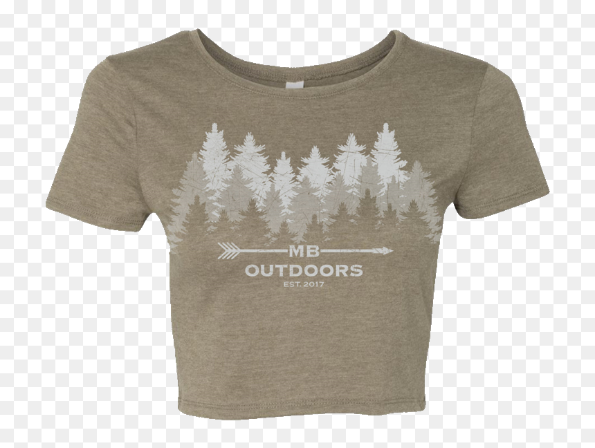 Treeline Crop Tee , Png Download - Active Shirt, Transparent Png - treeline png