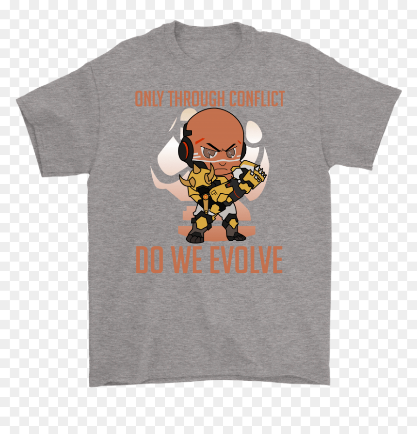 Only Through Conflict Do We Evolve Small Doomfist Overwatch - Senior Things T Shirt, HD Png Download - doomfist png