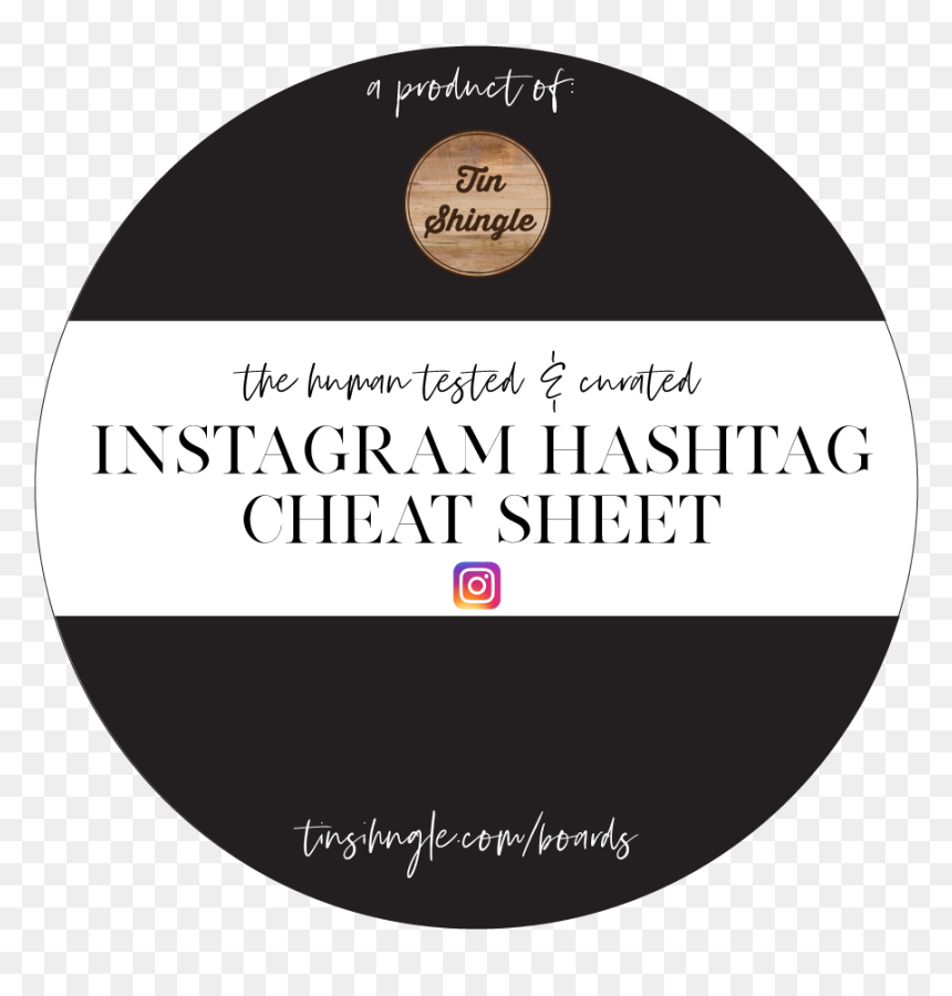 Cover Art Instagram Hashtag Cheat Sheet - Circle, HD Png Download - hashtag png