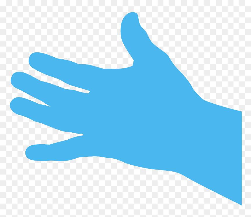 Silhouette, HD Png Download - open hand png