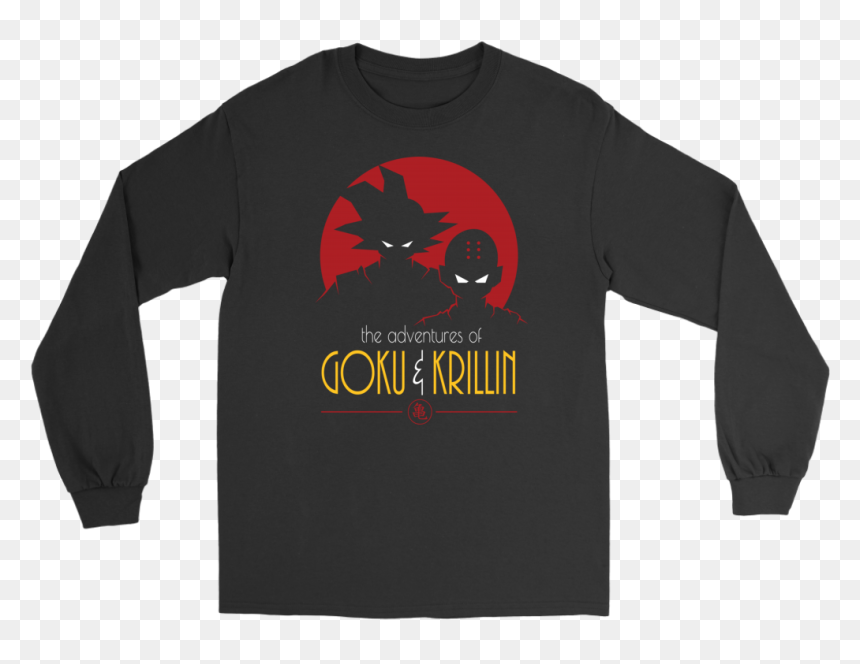 Transparent Krillin Png - Long-sleeved T-shirt, Png Download - krillin png