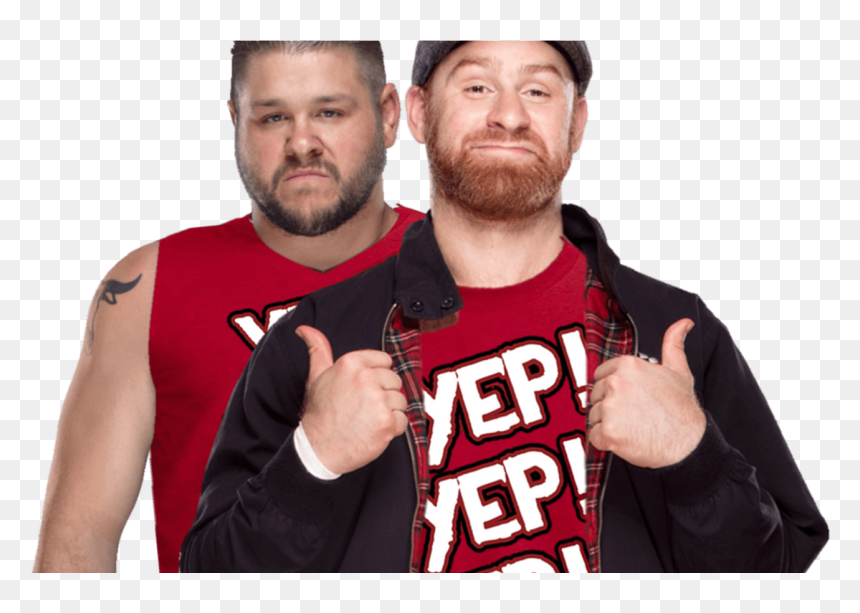 Sami Zayn Kevin Owens Yepyepyep T Shirt By Thephenomenalseth - Kevin Owens Fight Anyone, HD Png Download - kevin owens png
