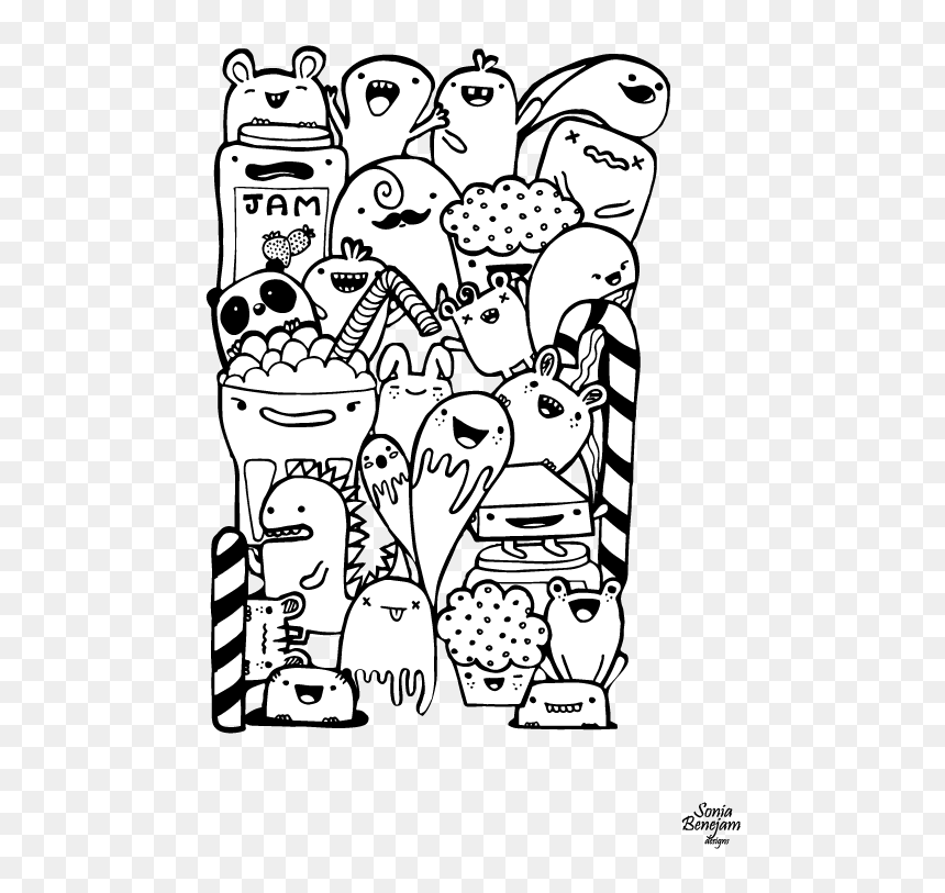 Collection Of Free Drawing Download On Ubisafe - Doodles Monsters Png, Transparent Png - doodle png