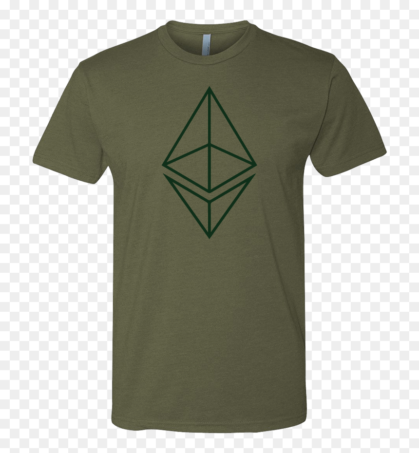 Ethereum Logo Wire Art T-shirt - Triangle, HD Png Download - ethereum logo png