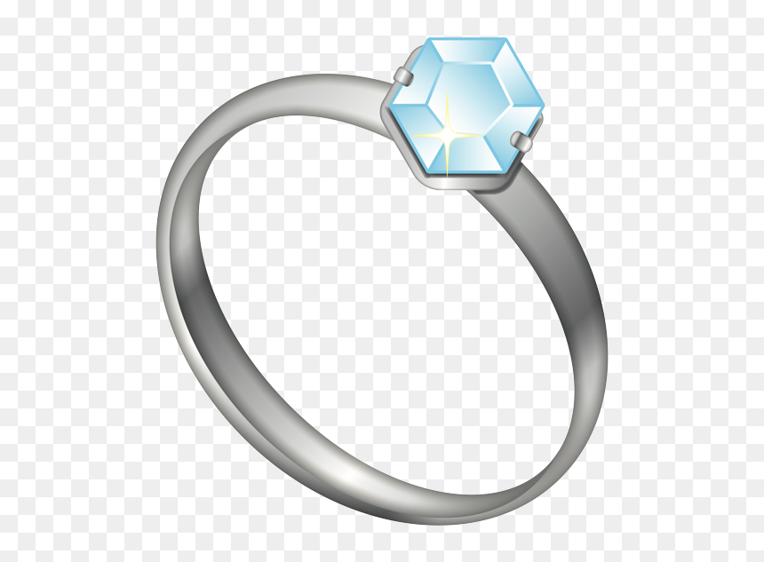 Engagement Ring, HD Png Download - diamond emoji png