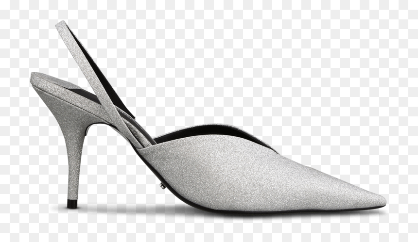 Transparent Silver Glitter Png - Basic Pump, Png Download - silver glitter png