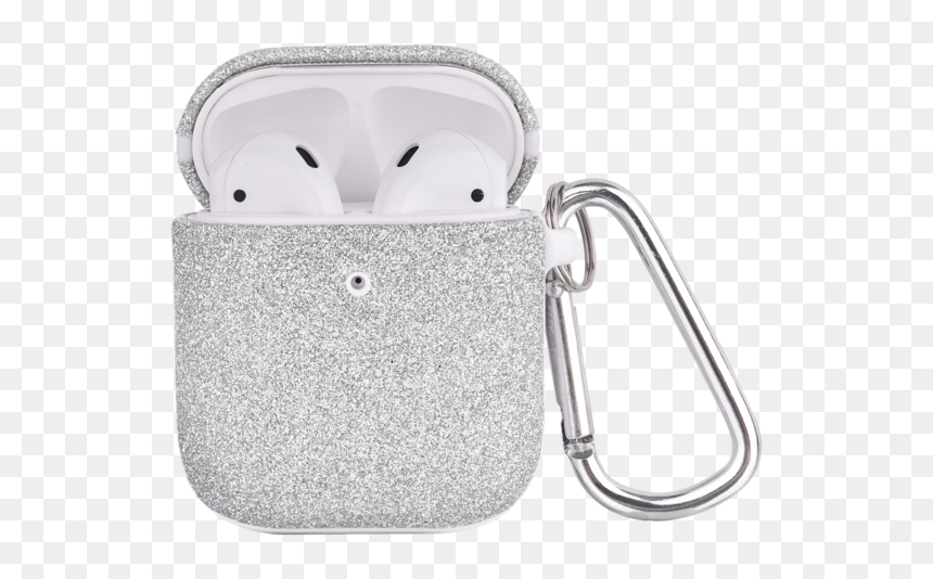 Glitter Airpod Case - Silver Glitter Airpod Case, HD Png Download - silver glitter png