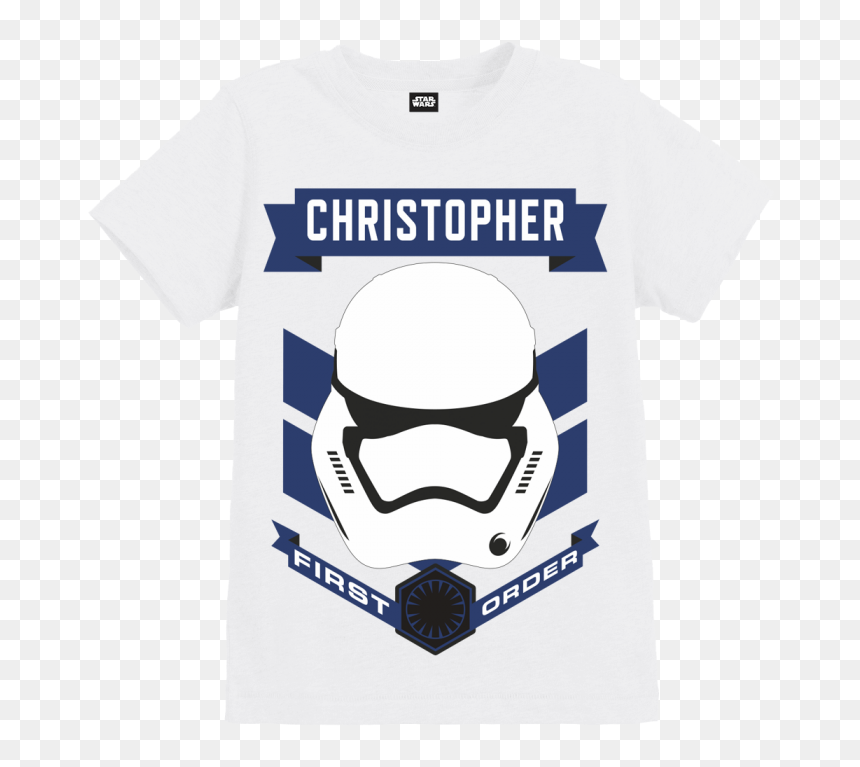 Boy Star Wars T Shirt Kids, HD Png Download - stormtrooper helmet png
