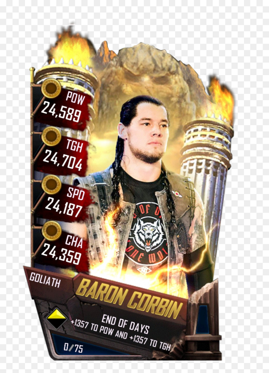 Baroncorbin S4 20 Goliath - Wwe Supercard Seth Rollins, HD Png Download - baron corbin png