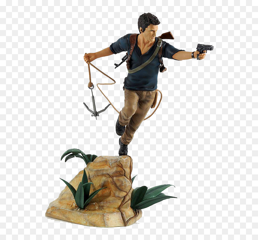 Uncharted 4 A Thief"s End Pvc Statue Nathan Drake - Uncharted Statue, HD Png Download - nathan drake png