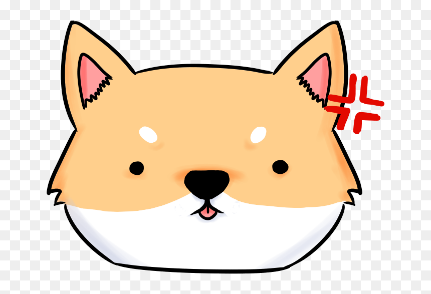 Shiba Inu Individual Stickers • Pixiecorpses - Face Shiba Inu Clipart, HD Png Download - shiba inu png