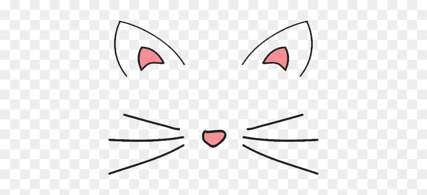 Whiskers Kitten Domestic Short-haired Cat Mask - Cat Yawns, HD Png Download - cat ears png
