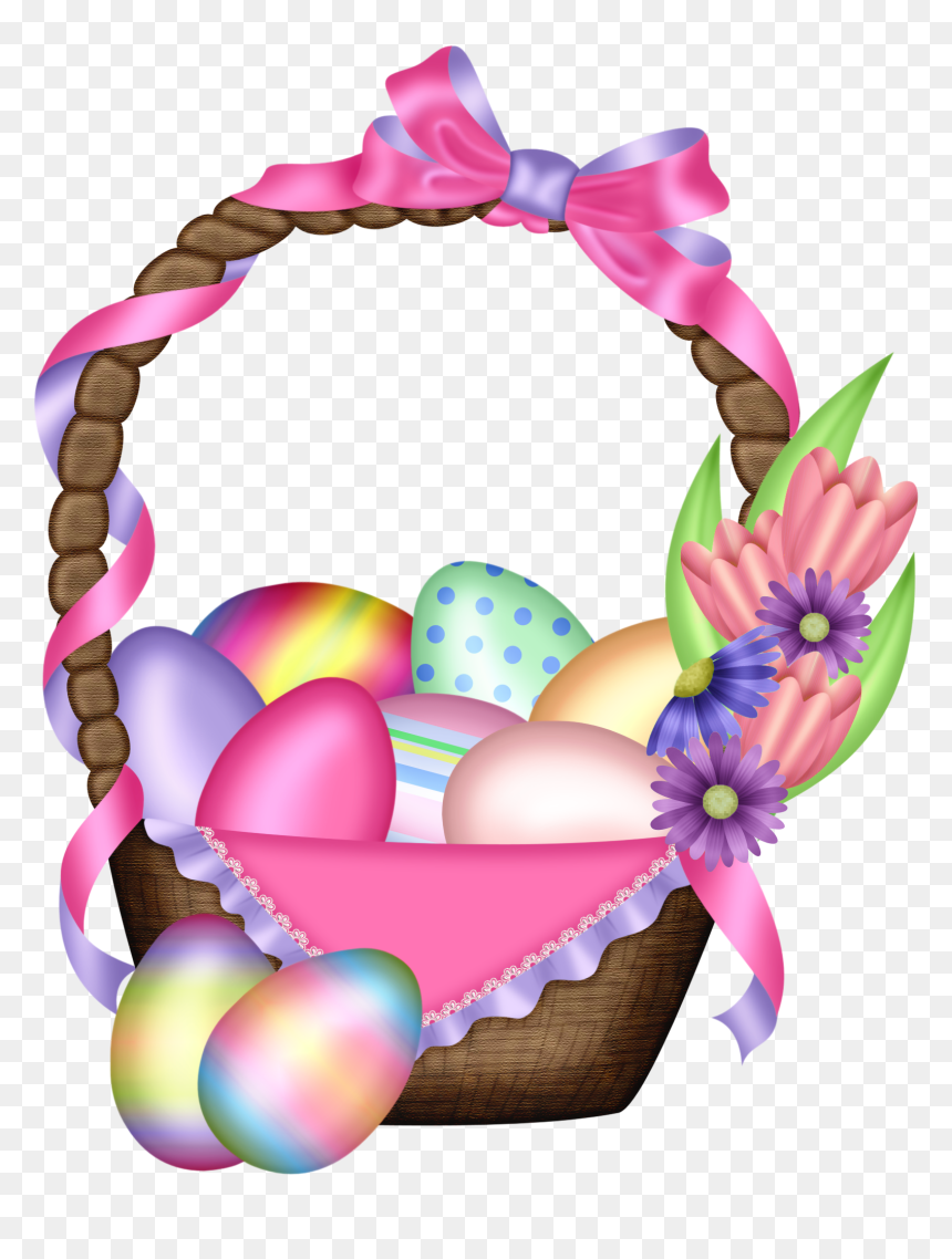 Transparent Clipart Easter Png, Png Download - easter basket png