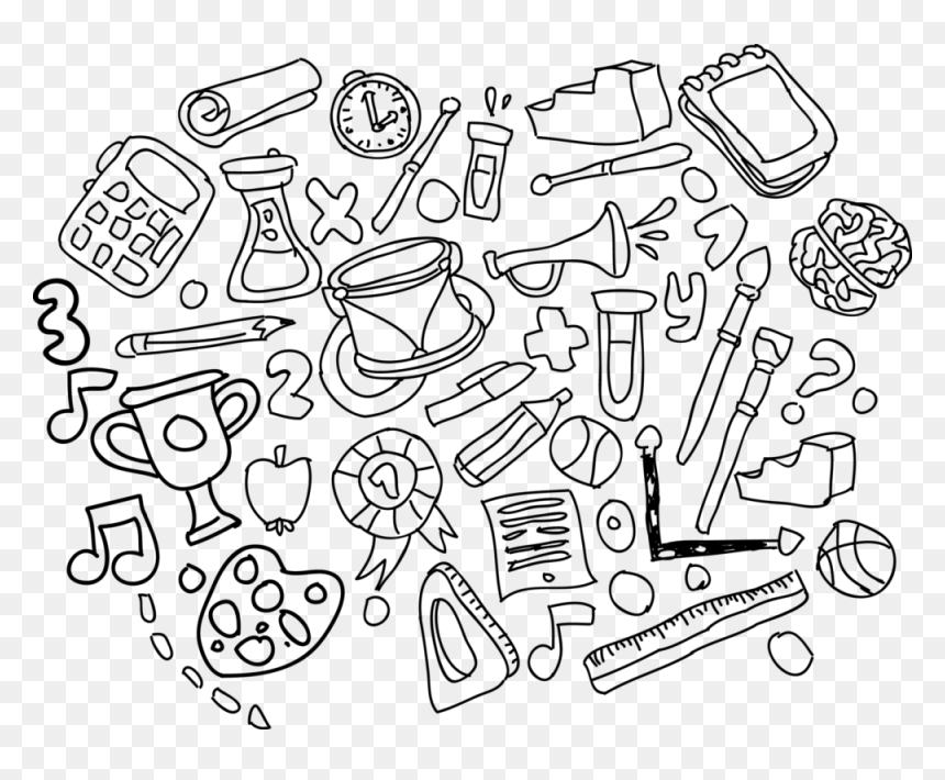 1000 X 780 - Transparent Food Doodle Png, Png Download - doodle png