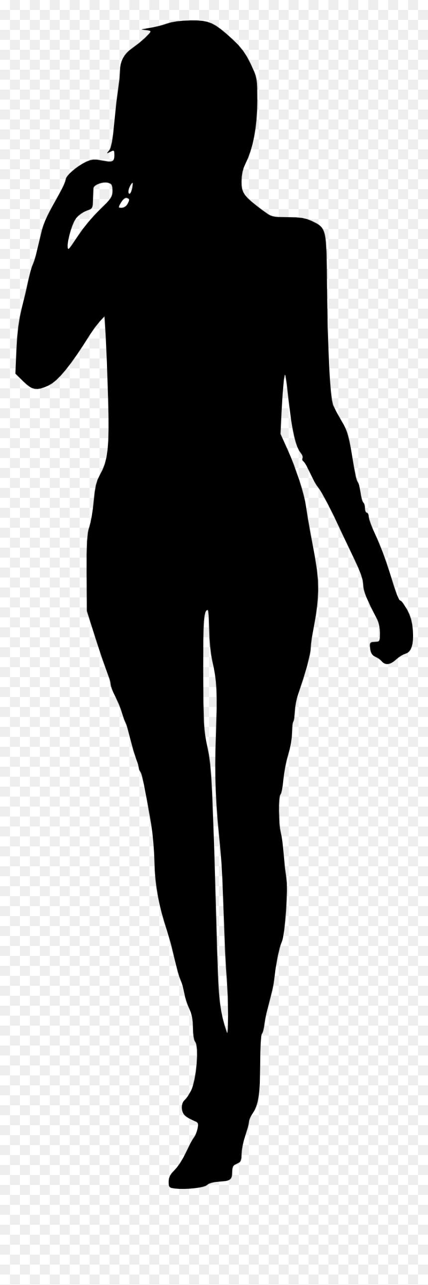 Woman Silhouette - Silhouette Of A Woman Png, Transparent Png - woman standing png