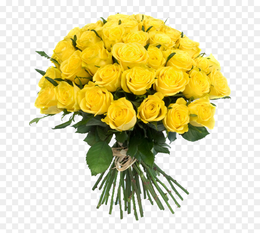 Yellow Flowers Bouquet Png, Transparent Png - yellow flowers png