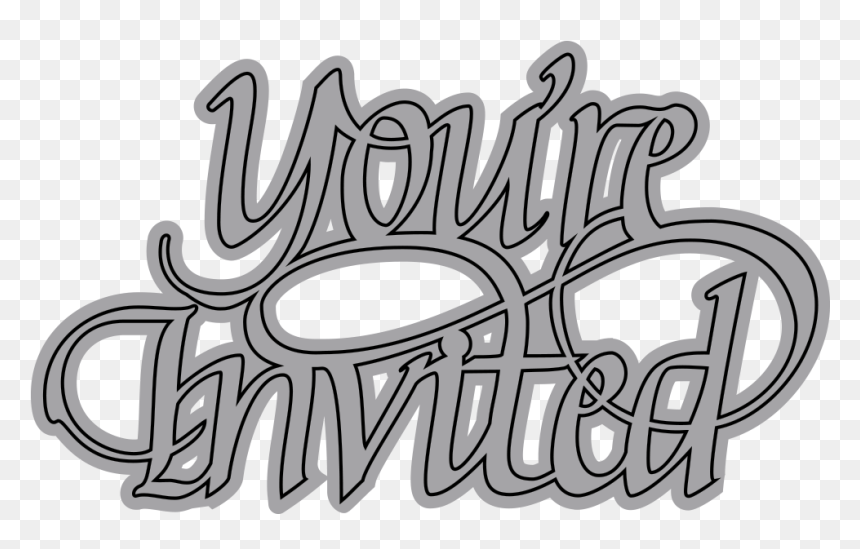 A Way With Words, You"re Invited - Calligraphy, HD Png Download - you're invited png