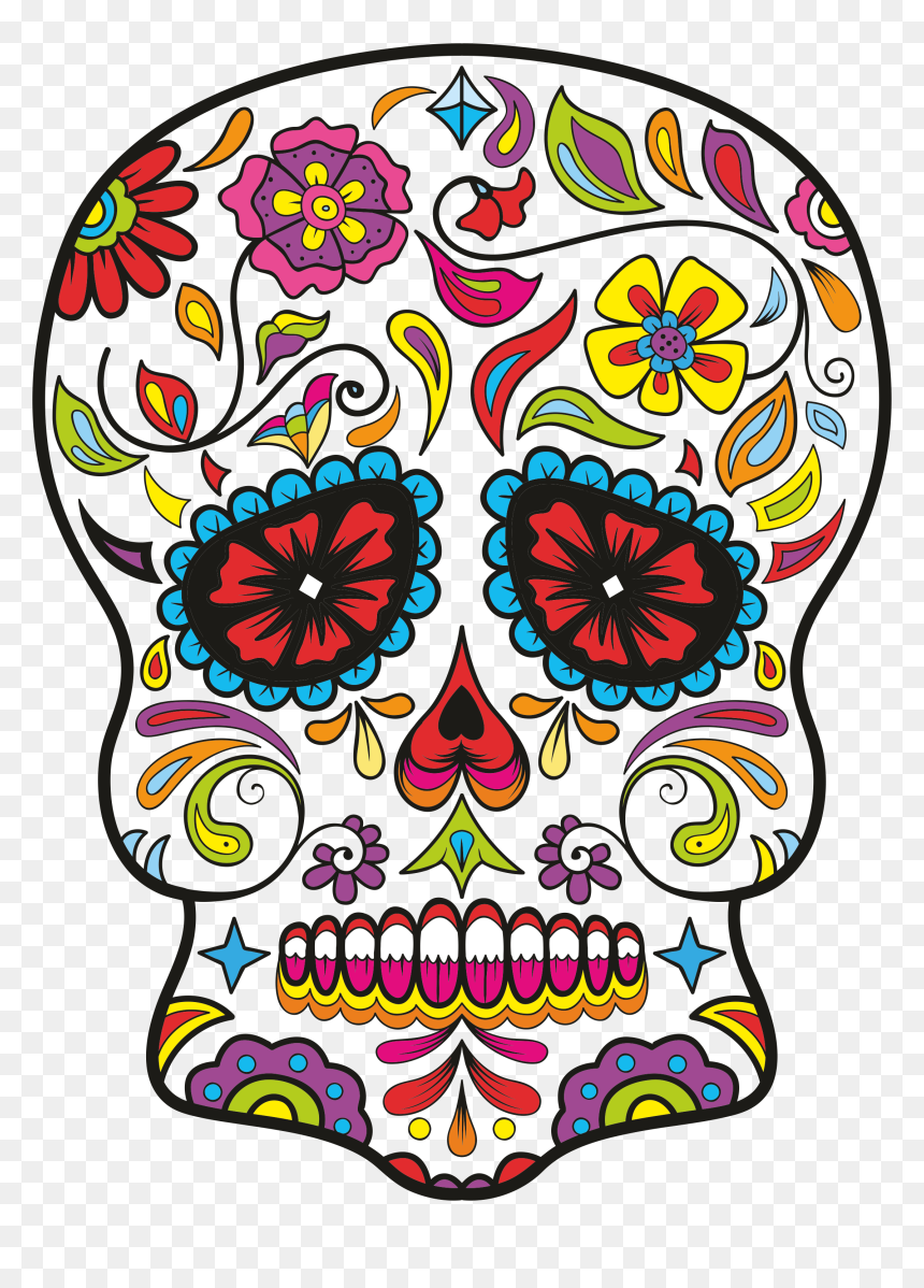 Transparent Sugar Skull Png - Calavera, Png Download - sugar skull png