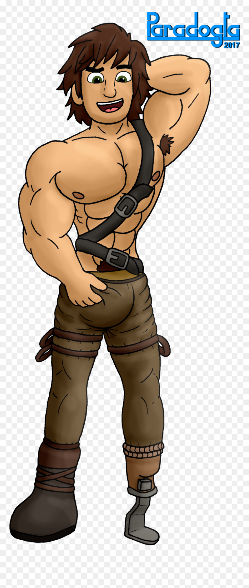 Older Muscle Hiccup By Paradogta-dbmwir7 - Hot Hiccup How To Train Your Dragon, HD Png Download - muscle png
