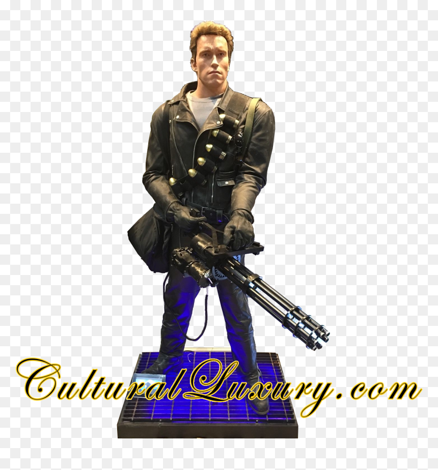 Life Size Terminator T2 Arnold Schwarzenegger Statue - Soldier, HD Png Download - arnold schwarzenegger png
