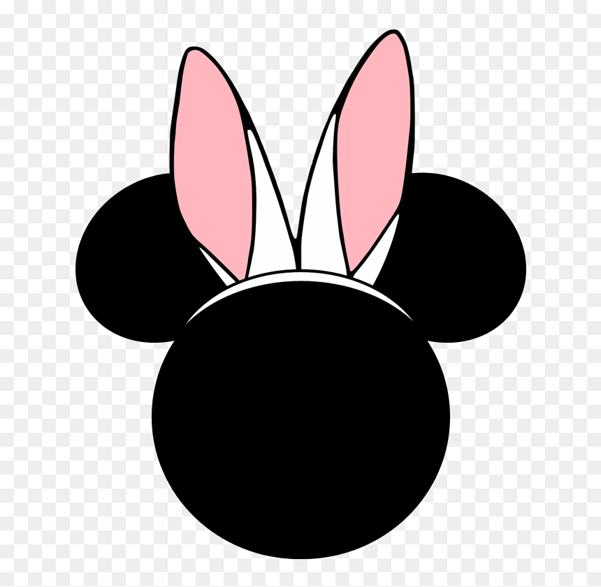 Mickey Mouse White Bunny Ears - Circle, HD Png Download - bunny ears png