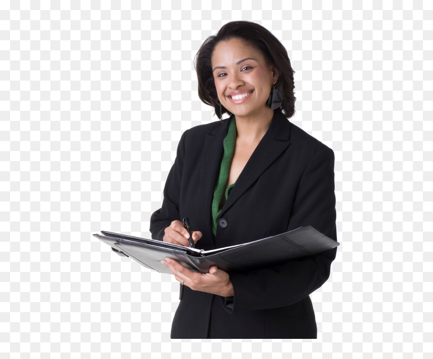 African American Business Woman, HD Png Download - woman standing png