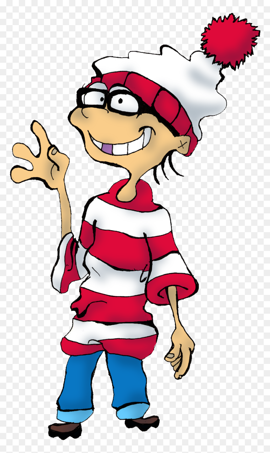 Thumb Human Behavior Cartoon Clip Art - Cartoon, HD Png Download - waldo png